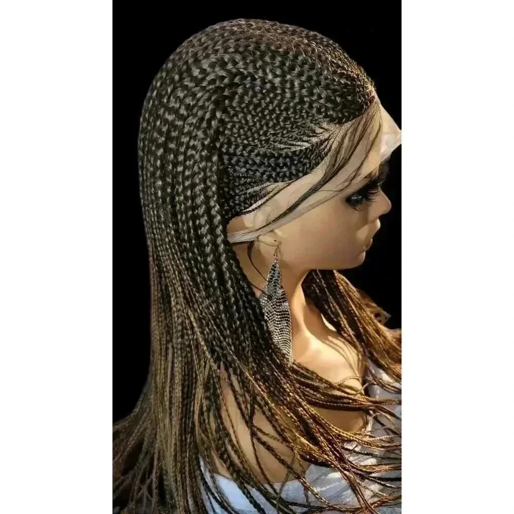Stunning Handmade Braided Wigs, Luxurious, # 2/30 Ombre Box Braid Lace Long NWT!